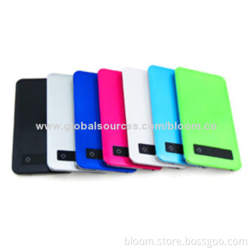 Slim USB Power Bank with 5,000mAh Capacity, Charger for iPhone and iPad, Customized Designs WelcomedNew
